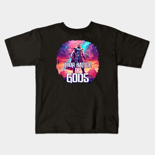 THOR BATTLE OF GODS Kids T-Shirt by Pixy Official